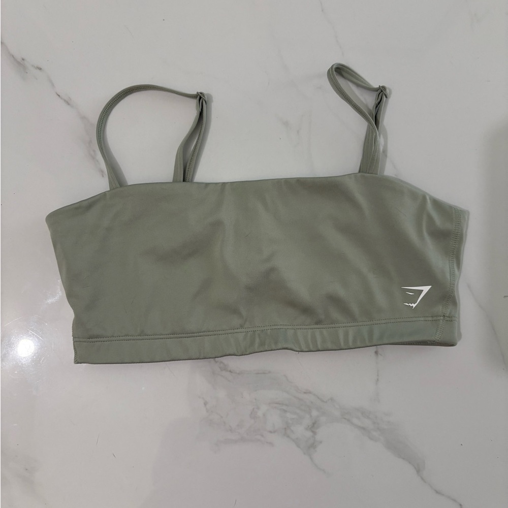 Gymshark Olive Green Crop Top